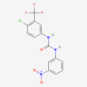 N-[4-chloro-3-(trifluoromethyl)phenyl]-N'-(3-nitrophenyl)urea