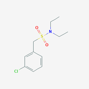 molecular formula C11H16ClNO2S B4552419 1-(3-chlorophenyl)-N,N-diethylmethanesulfonamide 