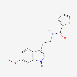 molecular formula C16H16N2O2S B4552427 N-[2-(6-methoxy-1H-indol-3-yl)ethyl]thiophene-2-carboxamide 