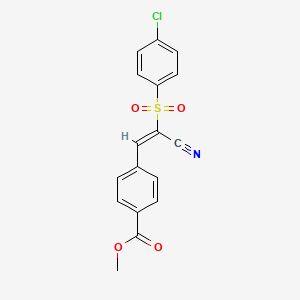 methyl 4-[(E)-2-(4-chlorophenyl)sulfonyl-2-cyanoethenyl]benzoate