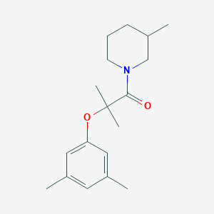 2-(3,5-DIMETHYLPHENOXY)-2-METHYL-1-(3-METHYLPIPERIDINO)-1-PROPANONE