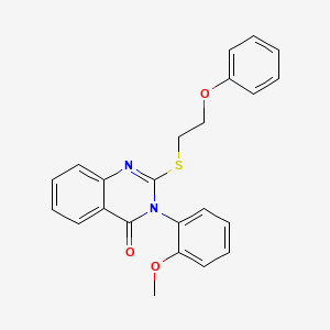 molecular formula C23H20N2O3S B4552477 3-(2-methoxyphenyl)-2-[(2-phenoxyethyl)thio]-4(3H)-quinazolinone 