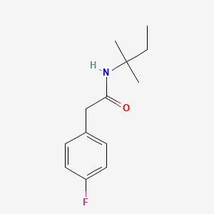 molecular formula C13H18FNO B4552507 2-(4-fluorophenyl)-N-(2-methylbutan-2-yl)acetamide 