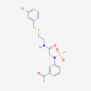 N~2~-(3-acetylphenyl)-N~1~-{2-[(3-chlorobenzyl)thio]ethyl}-N~2~-(methylsulfonyl)glycinamide