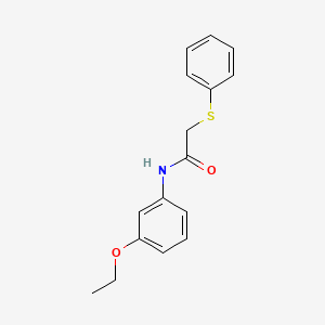 N-(3-ethoxyphenyl)-2-(phenylthio)acetamide