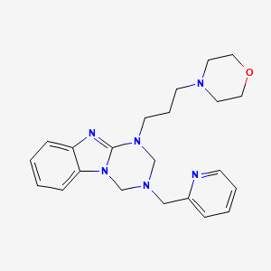 1-[3-(Morpholin-4-yl)propyl]-3-(pyridin-2-ylmethyl)-1,2,3,4-tetrahydro[1,3,5]triazino[1,2-a]benzimidazole