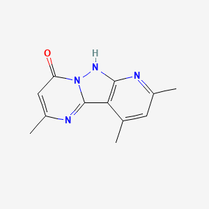 molecular formula C12H12N4O B4552628 2,4,6-Trimethyl-1,5,8A,9-tetraaza-fluoren-8-OL 