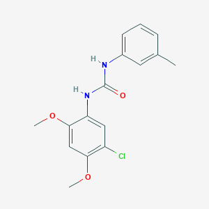 molecular formula C16H17ClN2O3 B4552630 N-(5-chloro-2,4-dimethoxyphenyl)-N'-(3-methylphenyl)urea 