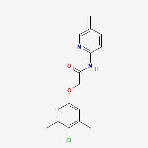 2-(4-chloro-3,5-dimethylphenoxy)-N-(5-methyl-2-pyridinyl)acetamide