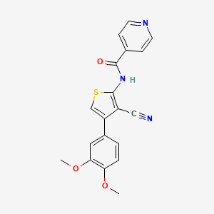 N-[3-cyano-4-(3,4-dimethoxyphenyl)-2-thienyl]isonicotinamide