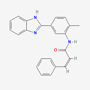 (Z)-N-[5-(1H-benzimidazol-2-yl)-2-methylphenyl]-3-phenylprop-2-enamide