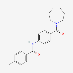 N-[4-(1-azepanylcarbonyl)phenyl]-4-methylbenzamide