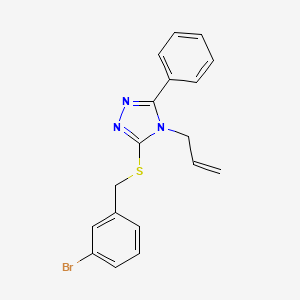 4-ALLYL-3-[(3-BROMOBENZYL)SULFANYL]-5-PHENYL-4H-1,2,4-TRIAZOLE