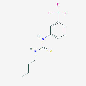 molecular formula C12H15F3N2S B4552832 1-Butyl-3-[3-(trifluoromethyl)phenyl]thiourea 