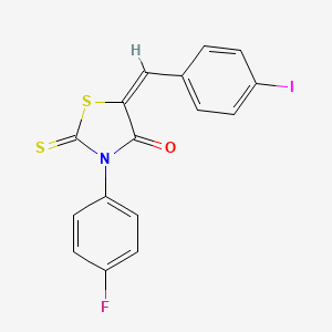 3-(4-fluorophenyl)-5-(4-iodobenzylidene)-2-thioxo-1,3-thiazolidin-4-one