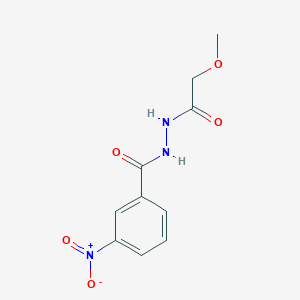 molecular formula C10H11N3O5 B4552888 N'-(methoxyacetyl)-3-nitrobenzohydrazide 