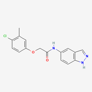 molecular formula C16H14ClN3O2 B4552899 2-(4-chloro-3-methylphenoxy)-N-(1H-indazol-5-yl)acetamide 