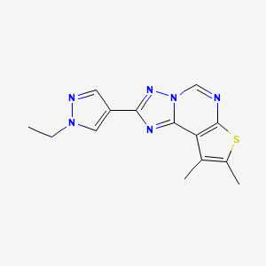 2-(1-ethyl-1H-pyrazol-4-yl)-8,9-dimethylthieno[3,2-e][1,2,4]triazolo[1,5-c]pyrimidine