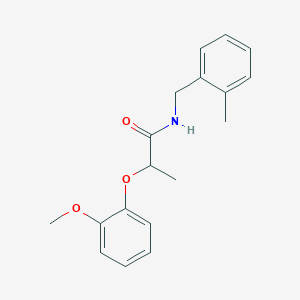 2-(2-methoxyphenoxy)-N-(2-methylbenzyl)propanamide