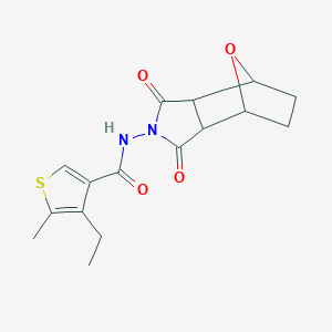 molecular formula C16H18N2O4S B455297 N-(1,3-dioxooctahydro-2H-4,7-epoxyisoindol-2-yl)-4-ethyl-5-methylthiophene-3-carboxamide 