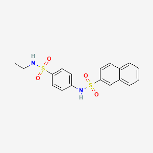 N-[4-(ethylsulfamoyl)phenyl]naphthalene-2-sulfonamide