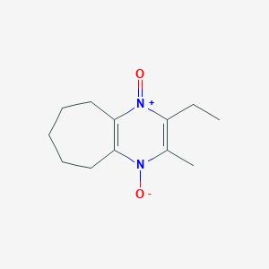 3-ETHYL-2-METHYL-5H,6H,7H,8H,9H-CYCLOHEPTA[B]PYRAZINE-1,4-DIIUM-1,4-BIS(OLATE)