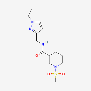 N-[(1-ethyl-1H-pyrazol-3-yl)methyl]-1-(methylsulfonyl)-3-piperidinecarboxamide