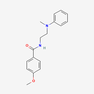 molecular formula C17H20N2O2 B4553071 4-methoxy-N-{2-[methyl(phenyl)amino]ethyl}benzamide 