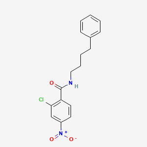 molecular formula C17H17ClN2O3 B4553085 2-chloro-4-nitro-N-(4-phenylbutyl)benzamide 