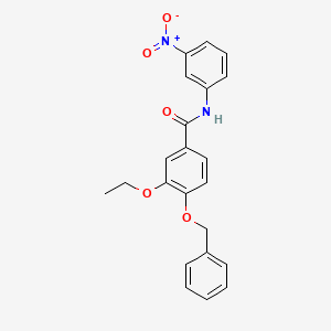 molecular formula C22H20N2O5 B4553096 4-(benzyloxy)-3-ethoxy-N-(3-nitrophenyl)benzamide 