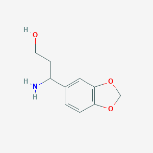 B045531 3-Amino-3-(1,3-benzodioxol-5-yl)-1-propanol CAS No. 113511-45-8