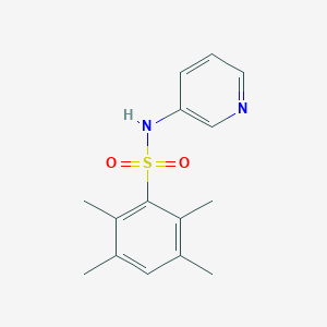 molecular formula C15H18N2O2S B455311 2,3,5,6-tetramethyl-N-(3-pyridinyl)benzenesulfonamide 