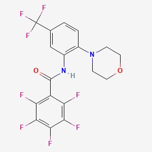 2,3,4,5,6-pentafluoro-N-[2-(4-morpholinyl)-5-(trifluoromethyl)phenyl]benzamide