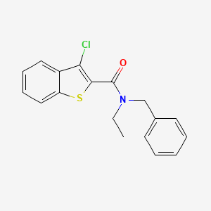 molecular formula C18H16ClNOS B4553140 N-benzyl-3-chloro-N-ethyl-1-benzothiophene-2-carboxamide CAS No. 587846-14-8