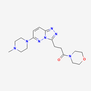 6-(4-Methylpiperazin-1-yl)-3-(3-morpholin-4-yl-3-oxopropyl)[1,2,4]triazolo[4,3-b]pyridazine