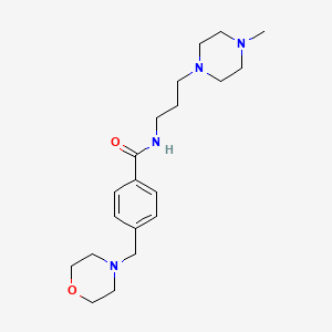 molecular formula C20H32N4O2 B4553166 N-[3-(4-methyl-1-piperazinyl)propyl]-4-(4-morpholinylmethyl)benzamide 