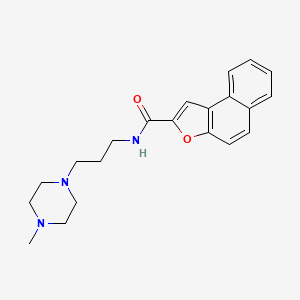 molecular formula C21H25N3O2 B4553180 N-[3-(4-methyl-1-piperazinyl)propyl]naphtho[2,1-b]furan-2-carboxamide 