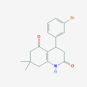 molecular formula C17H18BrNO2 B4553188 4-(3-bromophenyl)-7,7-dimethyl-4,6,7,8-tetrahydroquinoline-2,5(1H,3H)-dione 