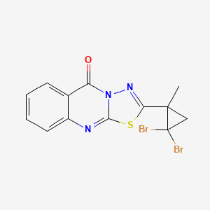 molecular formula C13H9Br2N3OS B4553193 2-(2,2-dibromo-1-methylcyclopropyl)-5H-[1,3,4]thiadiazolo[2,3-b]quinazolin-5-one 