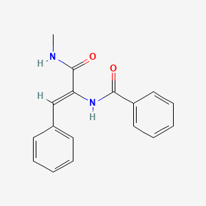 molecular formula C17H16N2O2 B4553202 N-{1-[(methylamino)carbonyl]-2-phenylvinyl}benzamide 