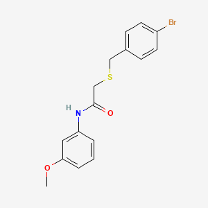 2-[(4-bromobenzyl)thio]-N-(3-methoxyphenyl)acetamide