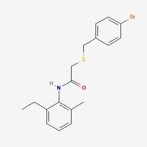 2-[(4-bromobenzyl)thio]-N-(2-ethyl-6-methylphenyl)acetamide