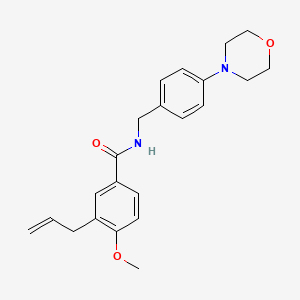 molecular formula C22H26N2O3 B4553407 3-allyl-4-methoxy-N-[4-(4-morpholinyl)benzyl]benzamide 