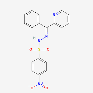 4-nitro-N'-[phenyl(2-pyridinyl)methylene]benzenesulfonohydrazide