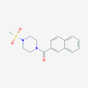 [4-(METHYLSULFONYL)PIPERAZINO](2-NAPHTHYL)METHANONE