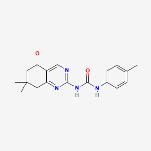 N-(7,7-dimethyl-5-oxo-5,6,7,8-tetrahydro-2-quinazolinyl)-N'-(4-methylphenyl)urea