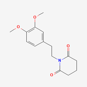 molecular formula C15H19NO4 B4553617 1-[2-(3,4-Dimethoxyphenyl)ethyl]piperidine-2,6-dione 