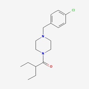 1-[4-(4-CHLOROBENZYL)PIPERAZINO]-2-ETHYL-1-BUTANONE