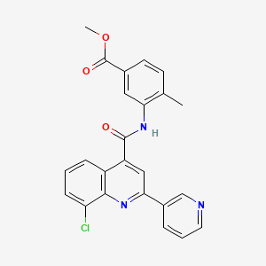 METHYL 3-({[8-CHLORO-2-(3-PYRIDYL)-4-QUINOLYL]CARBONYL}AMINO)-4-METHYLBENZOATE