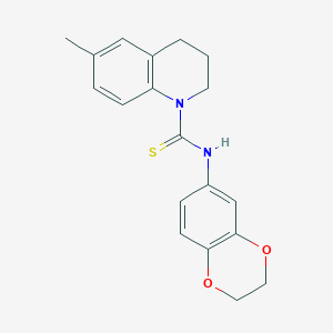 N-(2,3-dihydro-1,4-benzodioxin-6-yl)-6-methyl-3,4-dihydro-1(2H)-quinolinecarbothioamide